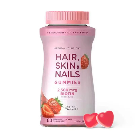 Gommes au Biotin – Formule Complète pour Cheveux, Peau et Ongles