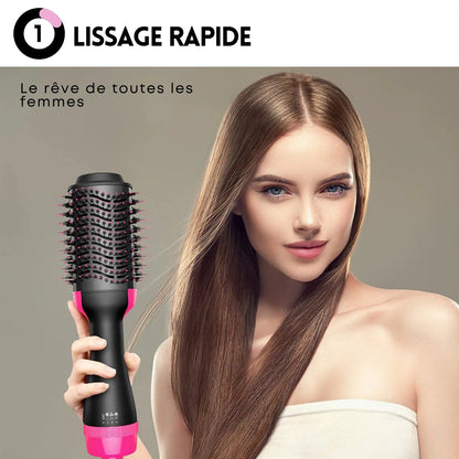 Brosse Soufflante, Chauffante et Lissante 3 en 1