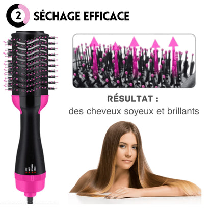 Brosse Soufflante, Chauffante et Lissante 3 en 1